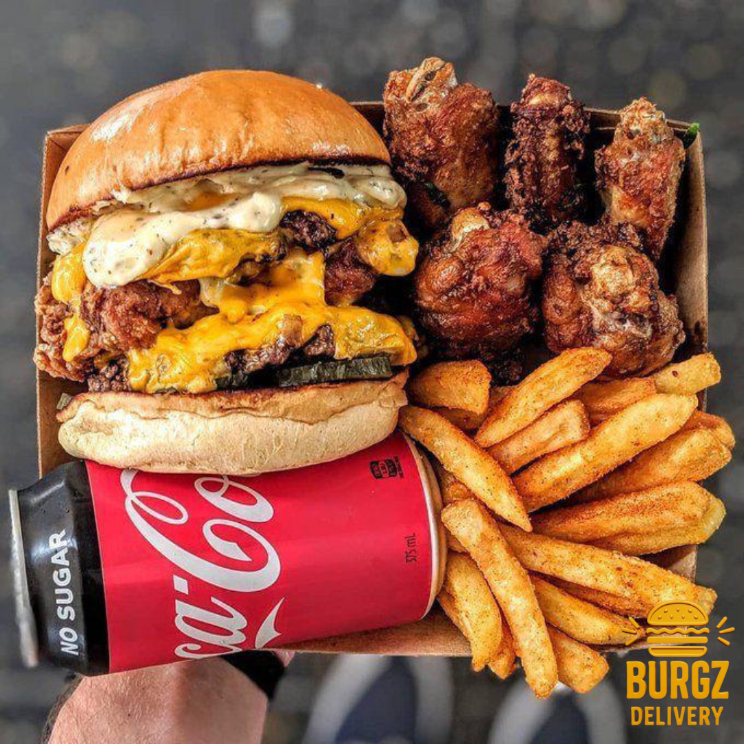 COMBO Solteiro - 1X Classic Chicken Cheese + Coca-Cola + 500g Fritas + 500g de Frango Frito